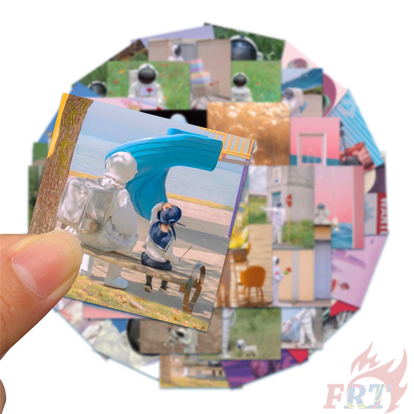 Set 48 Nhãn Dán Hình Phi Hành Gia Vũ Trụ Ngộ Nghĩnh Độc Đáo