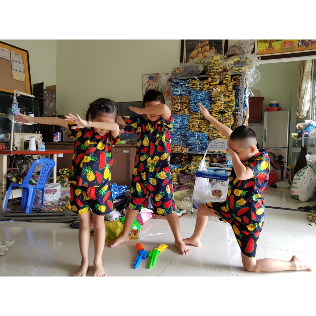 BIGSIZE  - BỘ ĐI BIỂN DƯA DỨA KATE THÁI ĐỦ SIZE CHO CẢ GIA ĐÌNH
