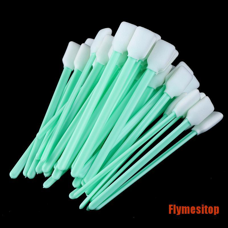 FLtop 100pc Foam Tipped Solvent Cleaning Swab Inkjet Printer Swabs Camera fast