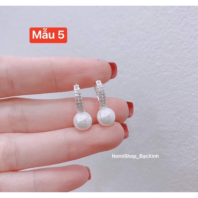 Bông tai trai bạc ta cho nữ, 8 mẫu xinh xắn đồng giá Bạc chuẩn xịn Mainomi Shop Bạc Xinh