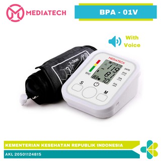 Image of Mediatech Tensimeter Lengan Atas Dengan Suara Alat Cek Tekanan Darah Otomatis BPA 01v - B460060