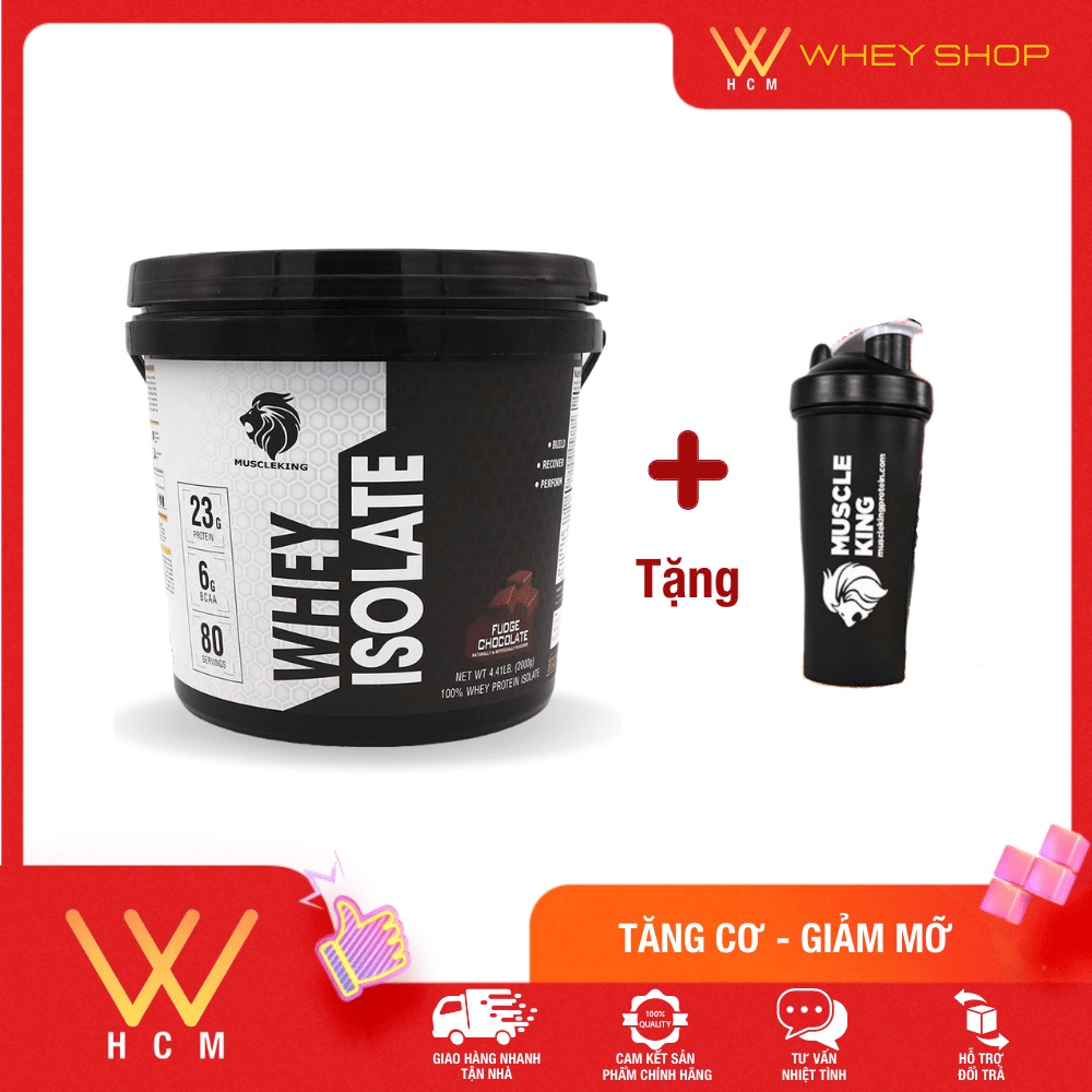Whey Protein Isolate Muscleking ( Tăng Cơ- Giảm Mỡ) 2Kg