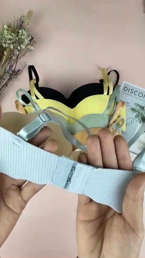 Áo ngực nữ su đúc kẻ sọc mút mềm mại, Áo lót nữ không gọng | BigBuy360 - bigbuy360.vn