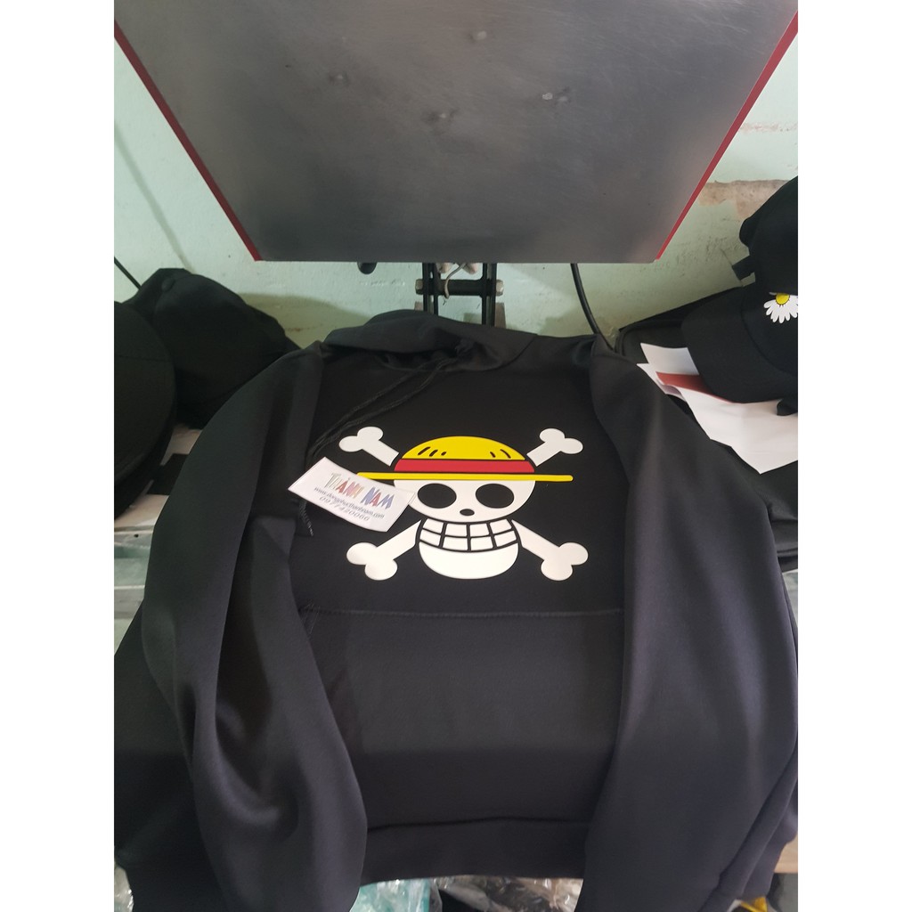 Hoodie Luffy One Piece Đảo Hải Tặc, áo hoodie Vua Hải Tặc