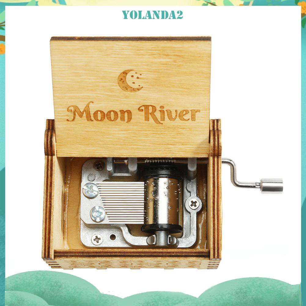 Hộp Nhạc Gỗ Vận Hành Thủ Công Phong Cách Cổ Điển