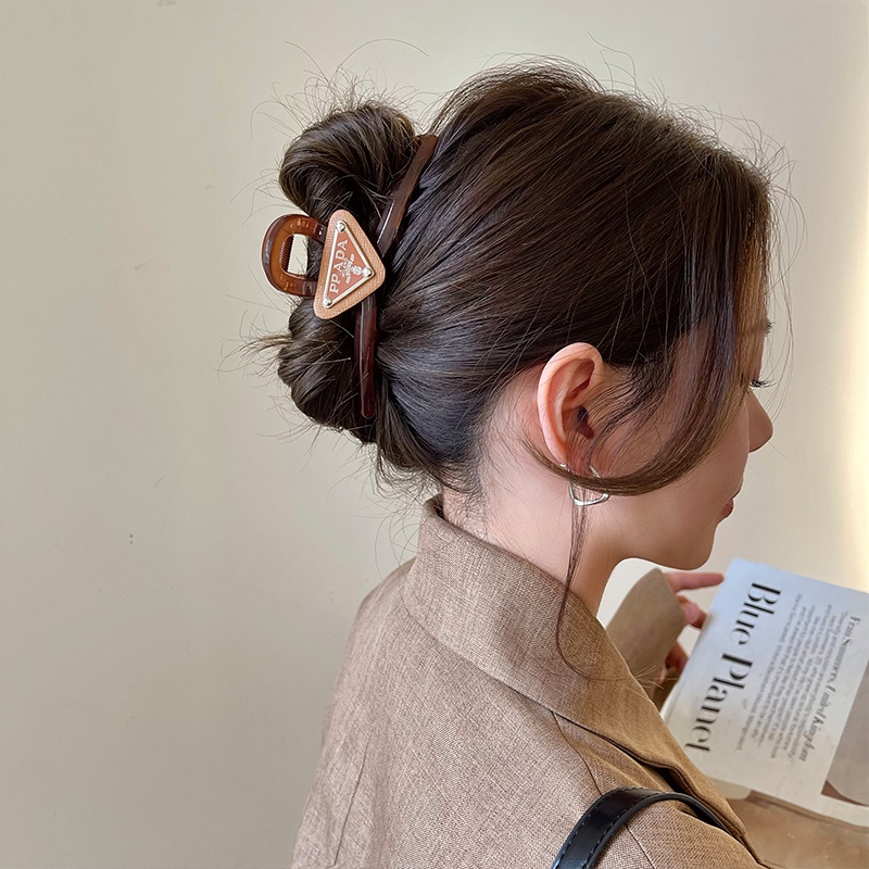 Kẹp Tóc Càng Cua Hình Vuông Cỡ Lớn Bằng Nhựa Phong Cách Hàn Quốc Cho Nữ