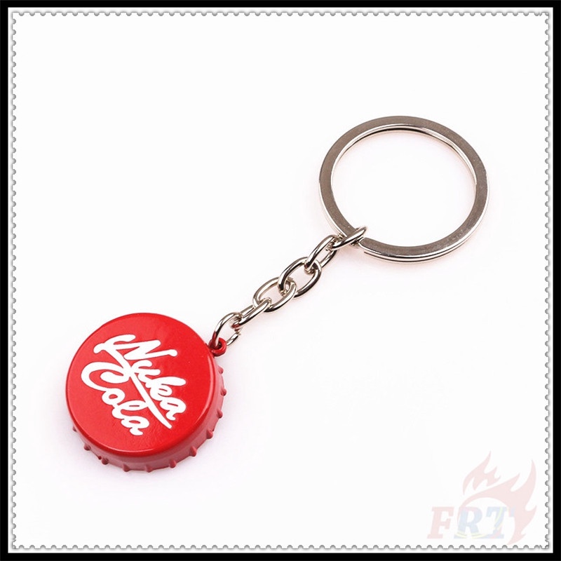 ✪ Fallout:nuka Cola - Dụng Cụ Mở Nắp Chai ✪ 1 Móc Khóa Hình Máy Chơi Game Bằng Kim Loại
