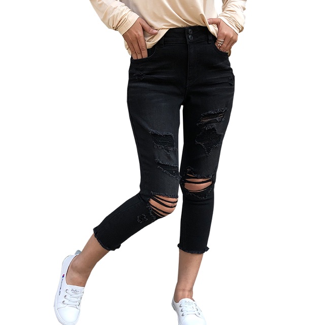 Quần jean rách nhập mỹ 9 size quần jean rách form dáng chuẩn