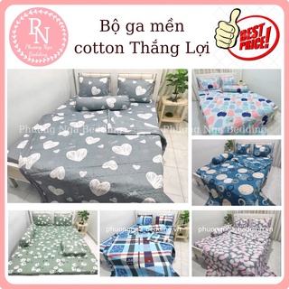 BỘ DRAP MỀN ( 5 món) 100% COTTON đủ kích thước( Ib chọn mẫu)