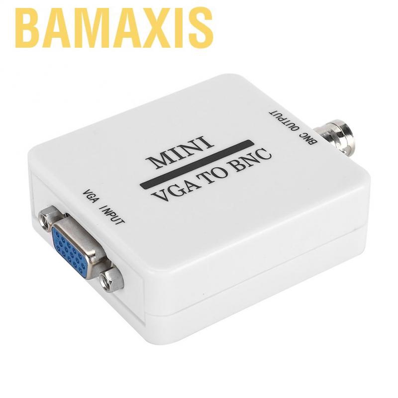 Bamaxis Mini HD VGA to BNC 1920 X 1080 USB Video Converter for HDTV Monitors TVs Computers