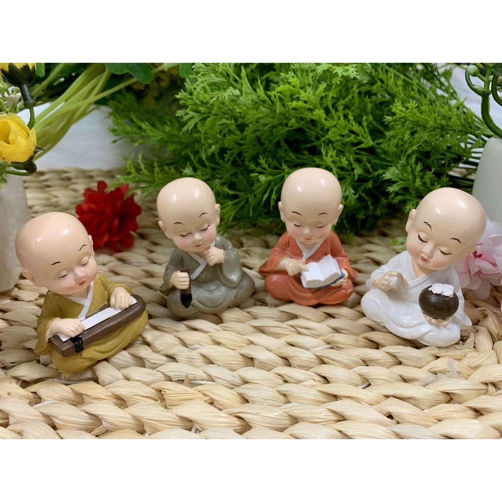 Bộ 4 tượng chú tiểu cầm kỳ thi họa ( Mẫu độc quyền ) | BigBuy360 - bigbuy360.vn