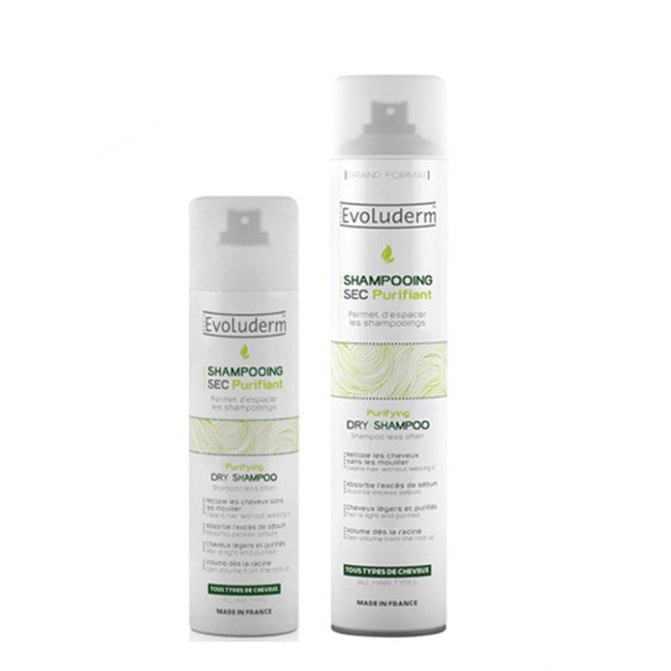 -Dầu gội khô Evoluderm Shampooing SEC Purifiant Dry Shampoo