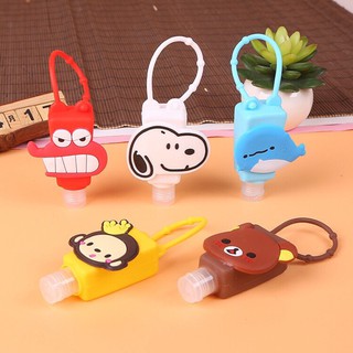 Chai nhựa rỗng kèm bọc silicone có móc treo dùng để chiết / đựng nước rửa tay silicon - LINK 1