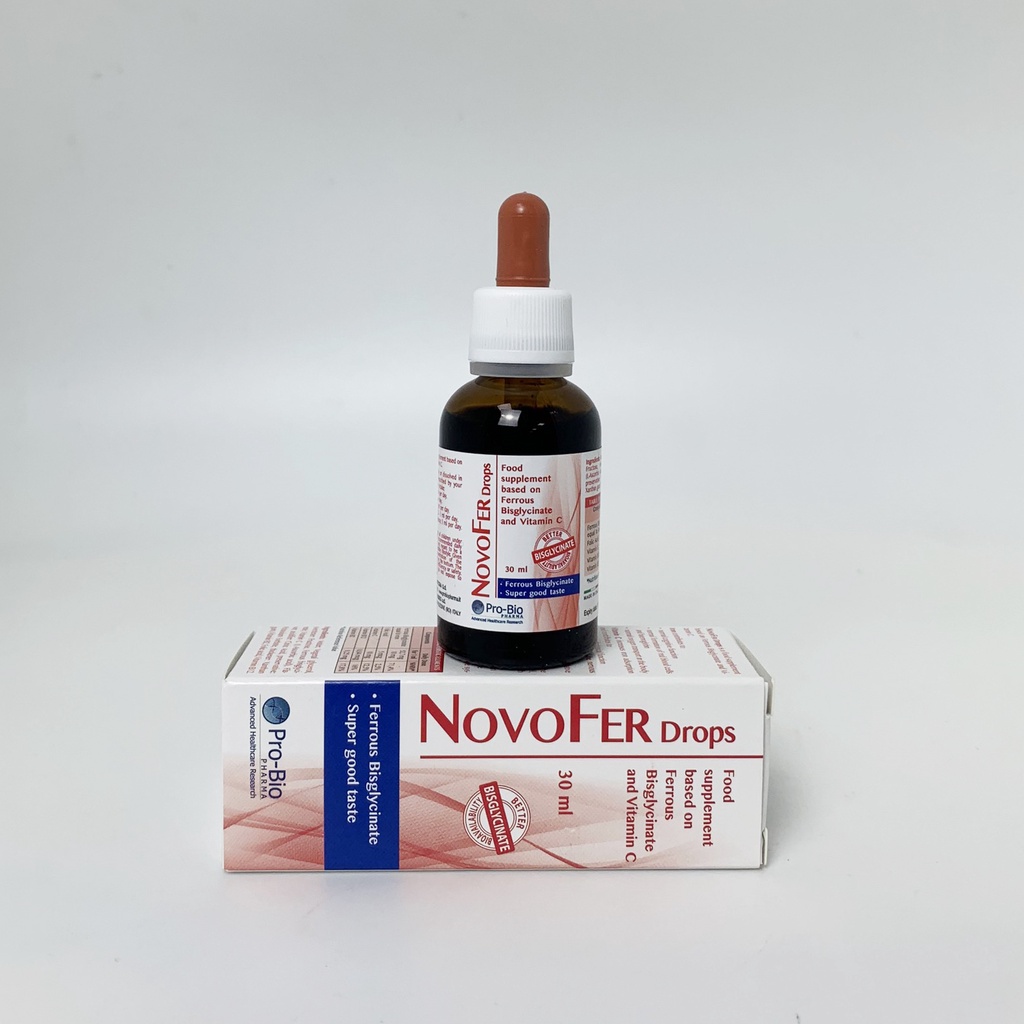 NOVOFER DROPS-Thực phẩm bổ sung Sắt và Vitamin tổng hợp, hỗ trợ tạo hồng cầu, tăng cường đề kháng