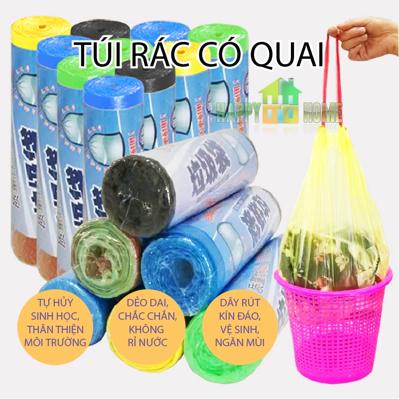 Cuộn Túi Đựng Rác Có Quai Xách Tiện Lợi