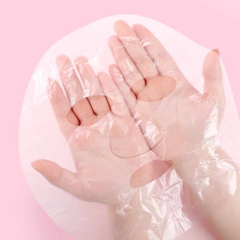 Set 100 Mặt Nạ Nhựa Trong Suốt Siêu Mỏng Dưỡng Ẩm Da Mặt