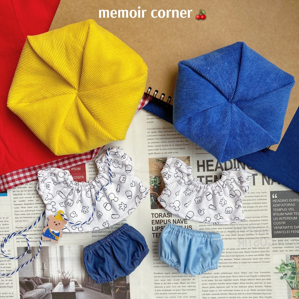 Outfit Doll 10cm 15cm 20cm - Little Doodle / tủ đồ Memoir