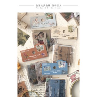 SET 30 VINTAGE STICKERS - phong cách cổ điển họa tiết dễ thương dùng trang trí sổ tay PLANNER, BULLET JOURNAL,...