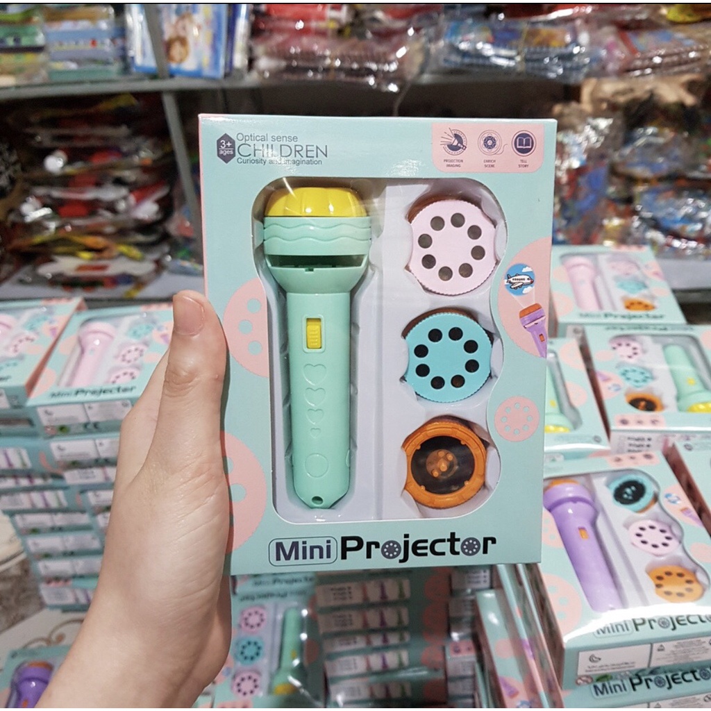 Đèn Pin chiếu hình 80 hình động vật cho bé phát triển tư duy (sieu re)