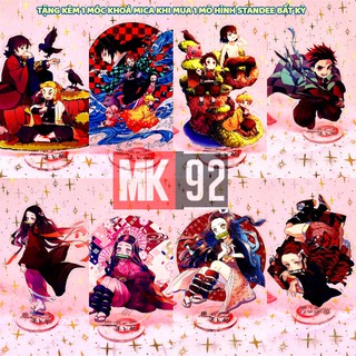 Mô Hình Tượng Mica Standee Anime Kimetsu no Yaiba Nezuko Tanjirou Inosuke Zenitsu Giyuu Rengoku (Set 1)