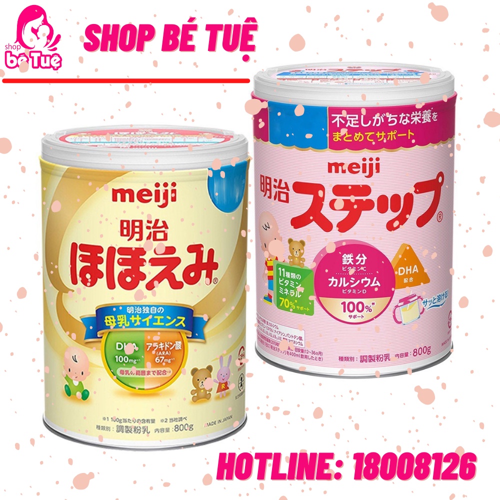 Sữa bột Meiji 0-1 & 1-3 [NỘI ĐỊA NHẬT BẢN] 800g