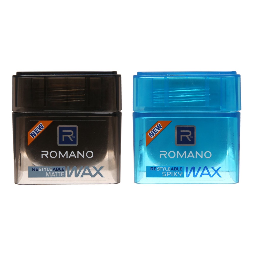 Sáp Tạo Kiểu Tóc Romano Matte Wax Giữ Nếp Tự Nhiên Và Spiky Wax Giữ Nếp Siêu Cứng 68g