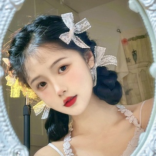 Kẹp Tóc Nơ Ren Thời Trang Cho Nữ
