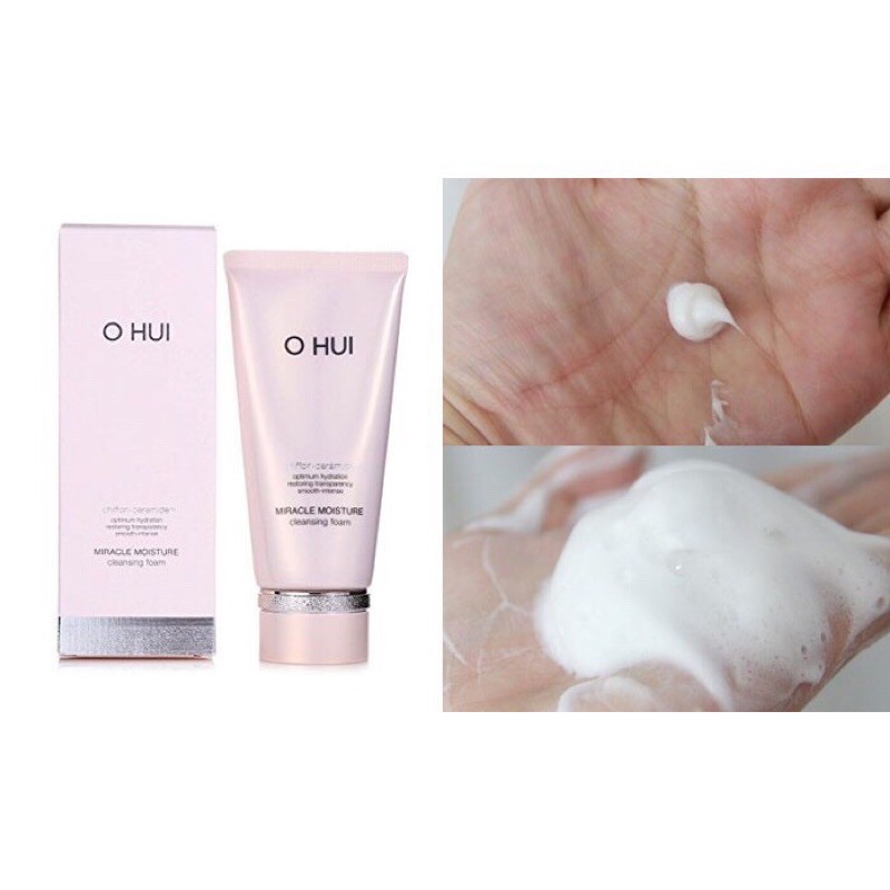 Sữa Rửa Mặt Ohui Hồng Ohui Miracle Moisture Cleansing Foam 200ml