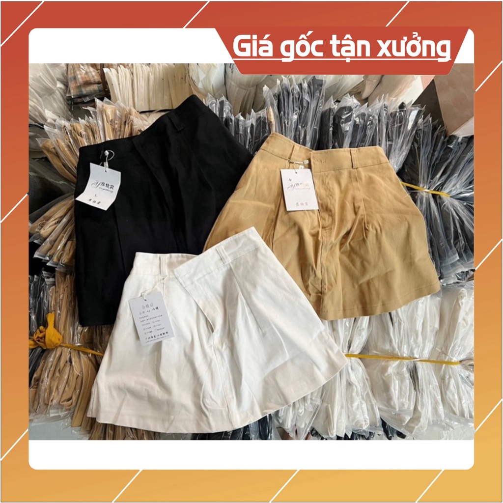 Quần Giả Váy Kaki Dáng Chữ A / Mix Đồ Năng Động