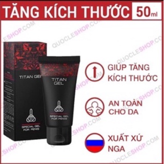 kem bôi trơn dưỡng ẩm titan gel tăng kích thước dương vật, hỗ trợ cương dương , kéo dài thời gian quan hệ
