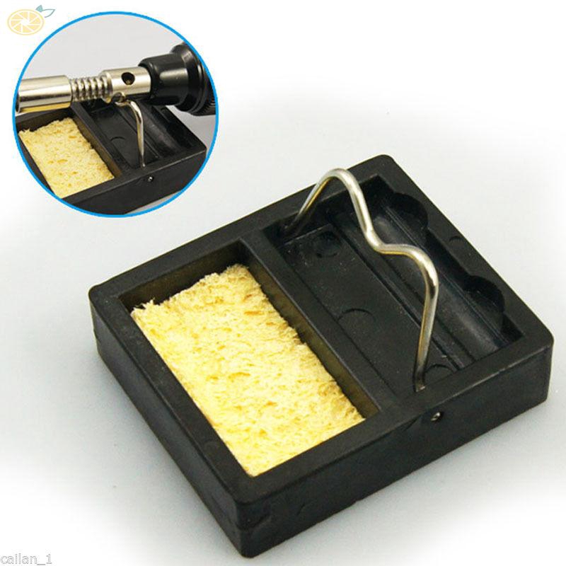 Bộ khay giữ que hàn điện kèm miếng xốp hàn chuyên dụng kích thước 4.6x3.9x1.2cm