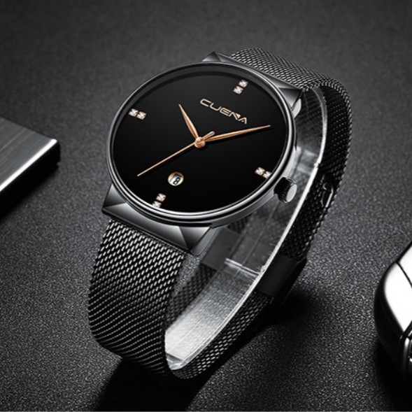 [Mã FAMAYFA2 giảm 10K đơn 50K] Đồng hồ nam CUENA dây thép nhuyễn tuyệt đẹp | BigBuy360 - bigbuy360.vn