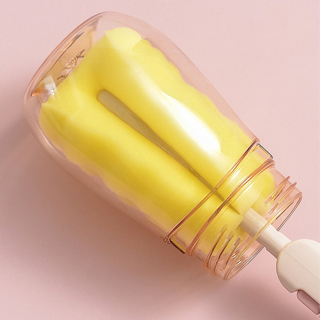 Bộ dụng cụ cọ rửa bình sữa cho bé mút xốp 6 chi tiết cao cấp MISUTA xuất Nhật, vệ sinh sạch sẽ cho trẻ