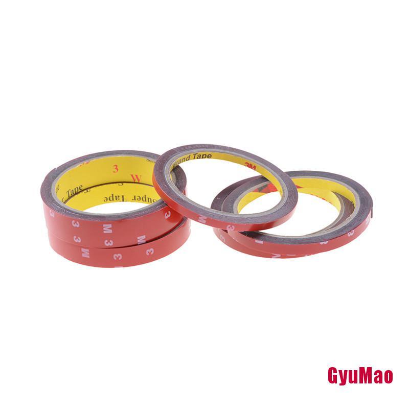 1 Cuộn Băng Keo Xốp Acrylic Hai Mặt Màu Đỏ Độ Bền Cao Dán Xe Hơi/Xe Tải