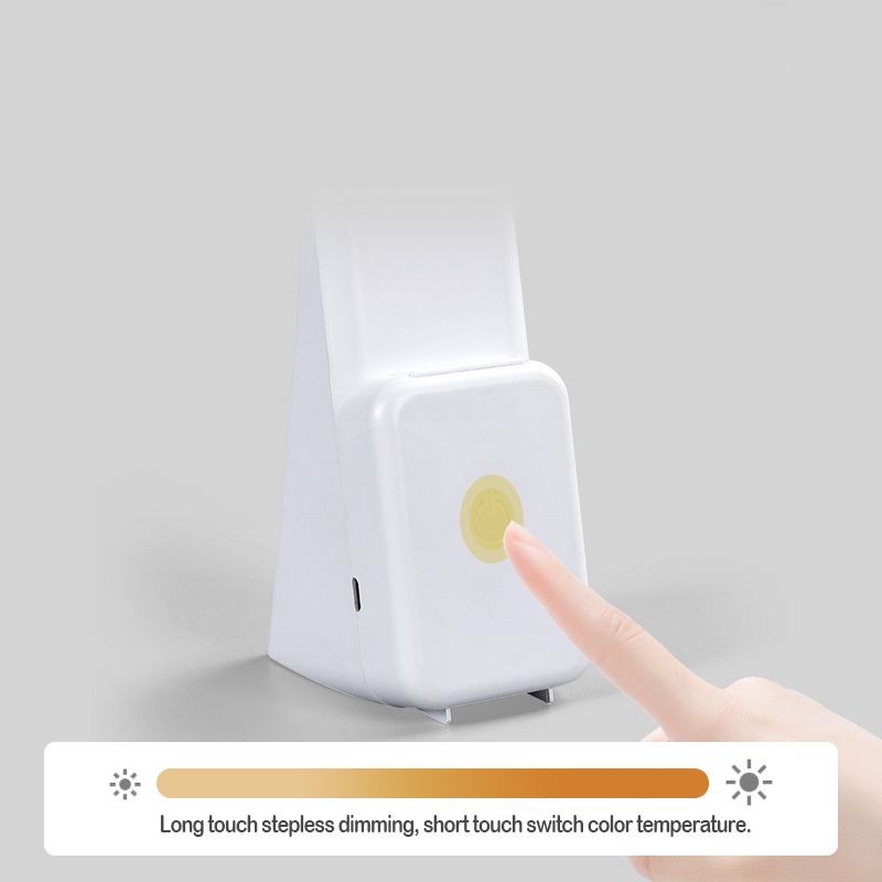 Đèn LED Đọc Sách Để Bàn 3 Màu Trong 1 Không Cần Chạm Có Thể Sạc Lại Bằng Cổng USB