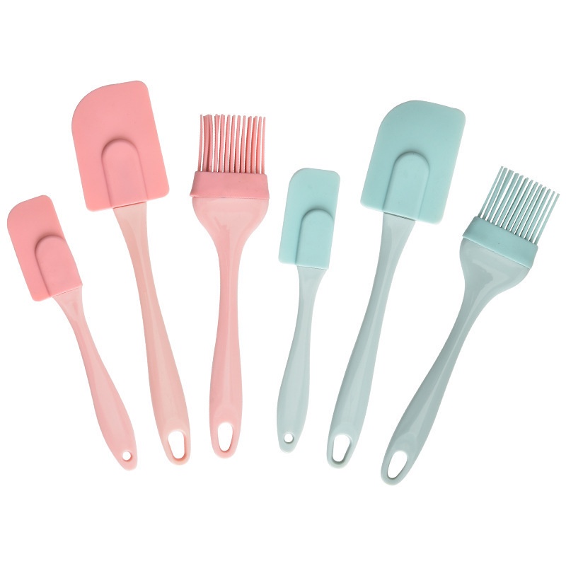 Bộ Dụng Cụ Làm Bánh Ba Món Bằng Silicone Kèm Thìa Chất Lượng Cao
