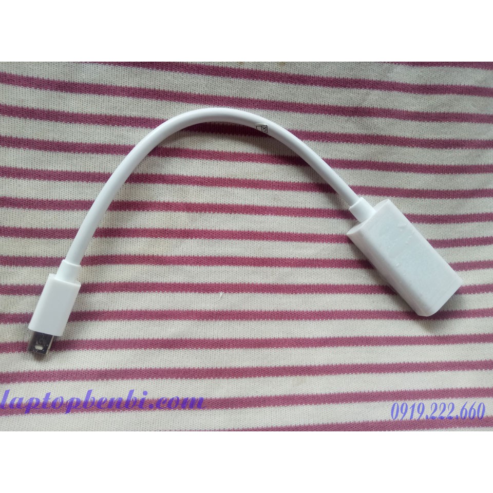 Cáp Mini Displayport To HDMI dùng để xuất hình ảnh từ laptop ra tivi