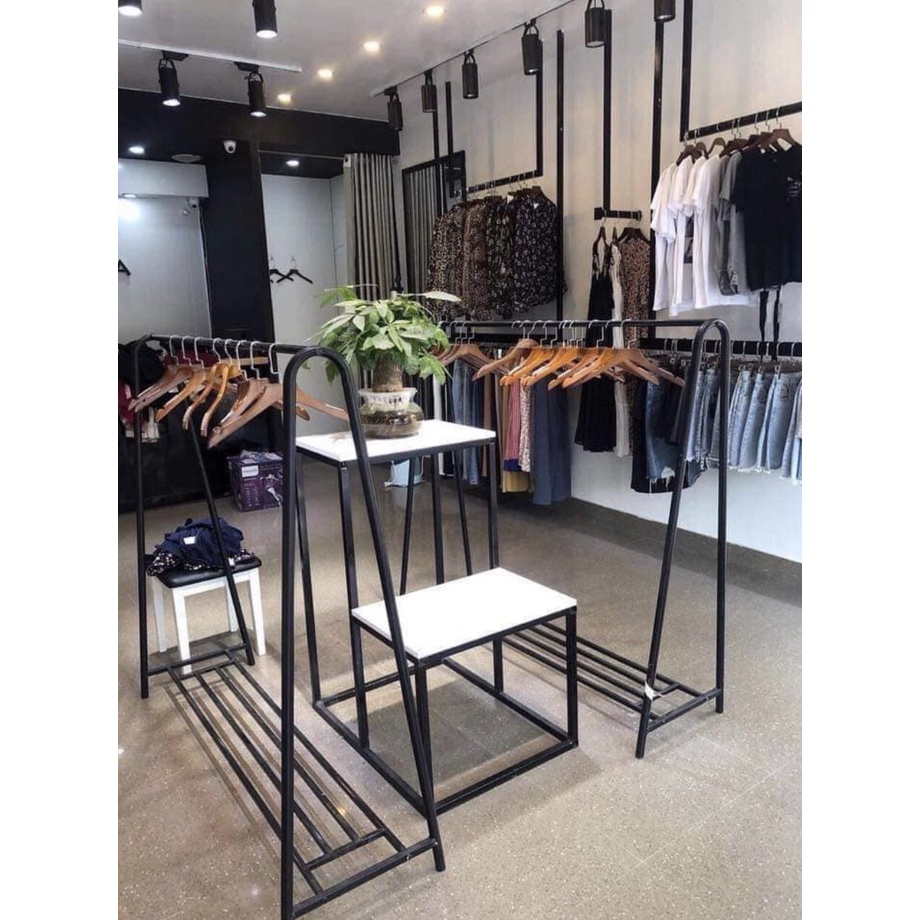 giá treo quần áo-kệ chữ A-kích thước 1m5x1m5-sơn tĩnh điện giúp hạn chế bong chóc-dàn treo thông minh