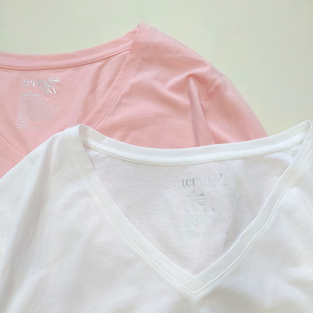 Áo tay ngắn plus size nữ Terrac 180kg đổ lại