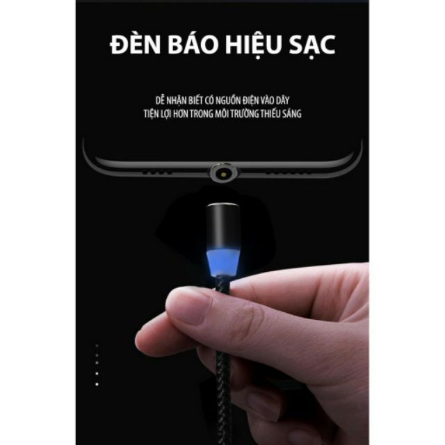 DÂY XẠC + 3 ĐẦU XẠC NAM CHÂM ( Dùng cho mọi điện thoại)