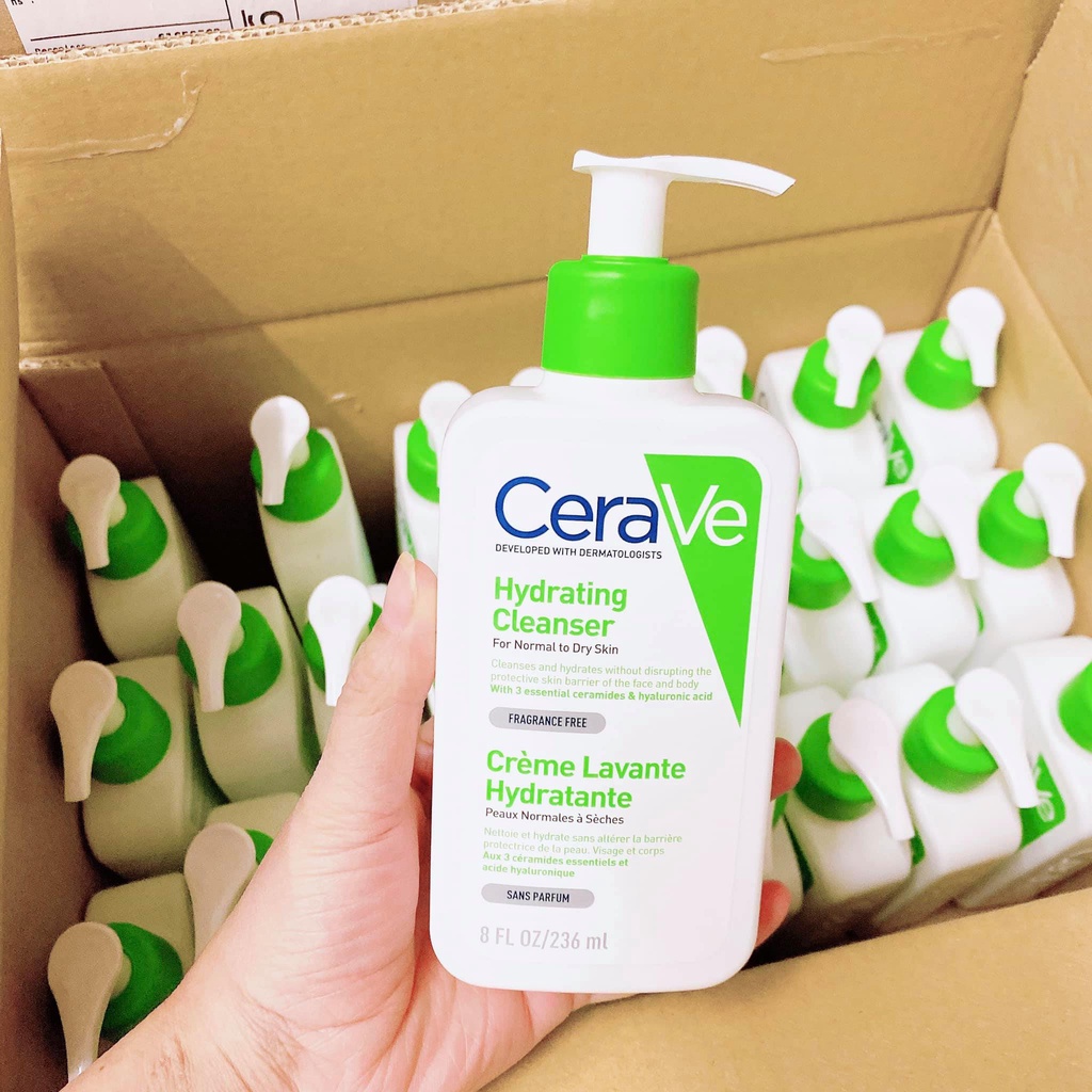 Sữa Rửa Mặt Cerave Da Dầu Da Khô & Da Hỗn Hợp