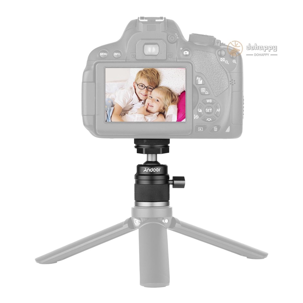 Andoer Giá Đỡ Ba Chân Mini 2 Trong 1 Đầu Bi Với Ốc Vít 1 / 4 Xoay 360 Độ Bằng Hợp Kim Nhôm Cho Máy Ảnh Tốc Độc Đáo | BigBuy360 - bigbuy360.vn