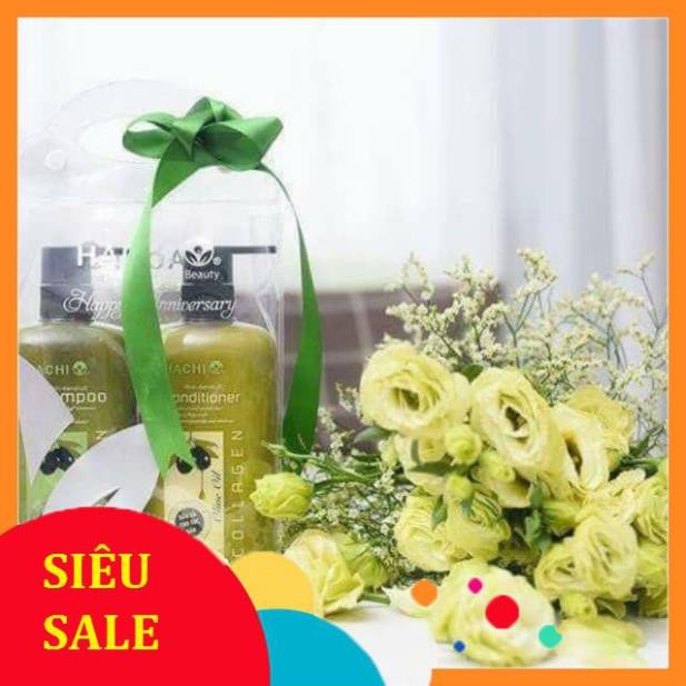 Cặp dầu gội và dầu xả thảo dược Hachi 800ml( dành cho da dầu, rụng tóc, khô tóc, gàu)