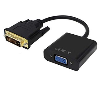 Dây Cáp Chuyển Đổi DVI-D To VGA Adapter Dài 20cm ( DVI TO VGA ) - Màu Đen
