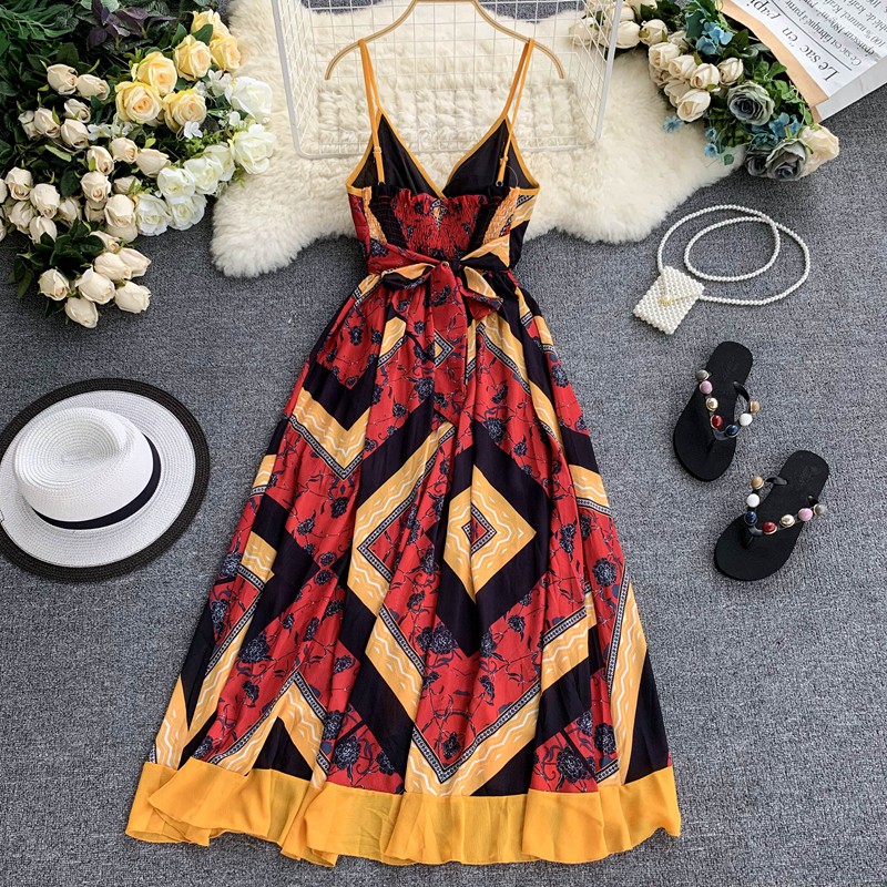 Váy đi biển boho nghỉ hè 2019- Order