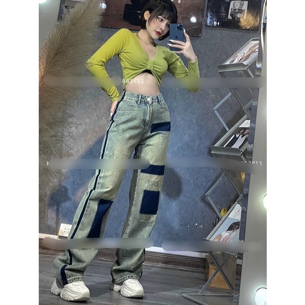 Áo croptop nơ ngực sexy cá tính