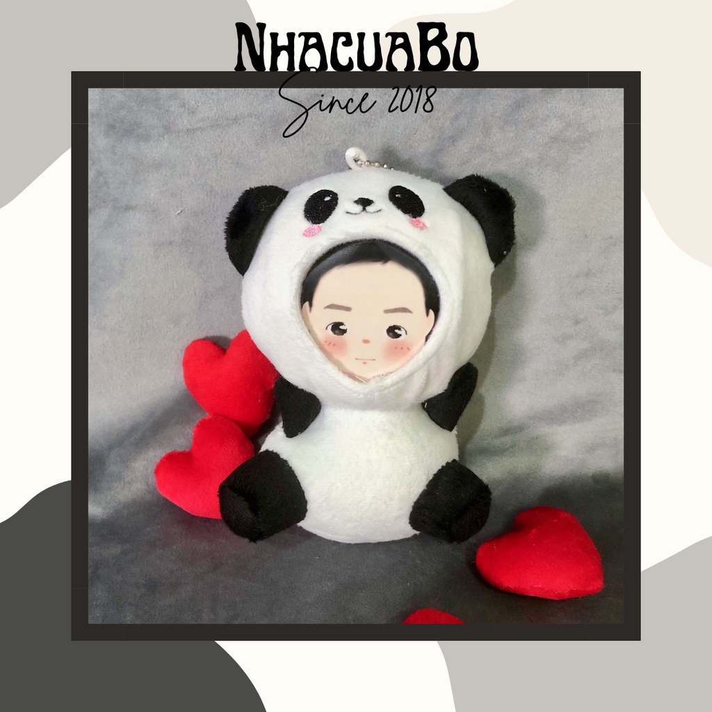 Gấu Bông In Ảnh Theo Yêu Cầu - Giá đã bao gồm ảnh - Gấu Trúc - Nhacuabo_since2018