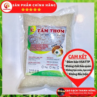 1kg Gạo Tấm Thơm Hữu Cơ (Gạo Sạch Thanh Hằng) Nấu Cơm Tấm Dẻo Ngon, Thơm, Mềm Cơm