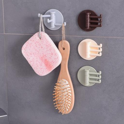 (Hàng chuẩn) Móc dính tròn treo đồ nhà tắm, phòng bếp tiện ích