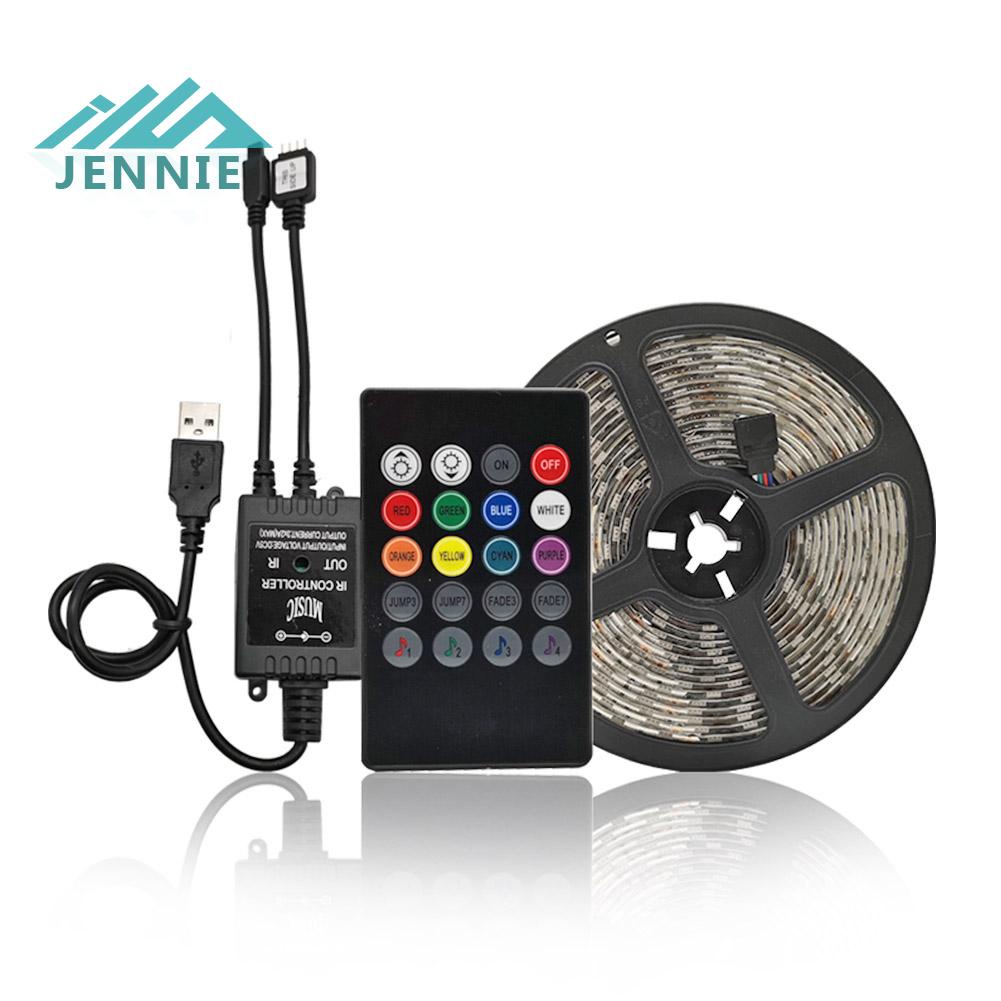 Cuộn Dây Đèn Led 5v Usb Rgb Điều Khiển Bằng Giọng Nói Dài 1m